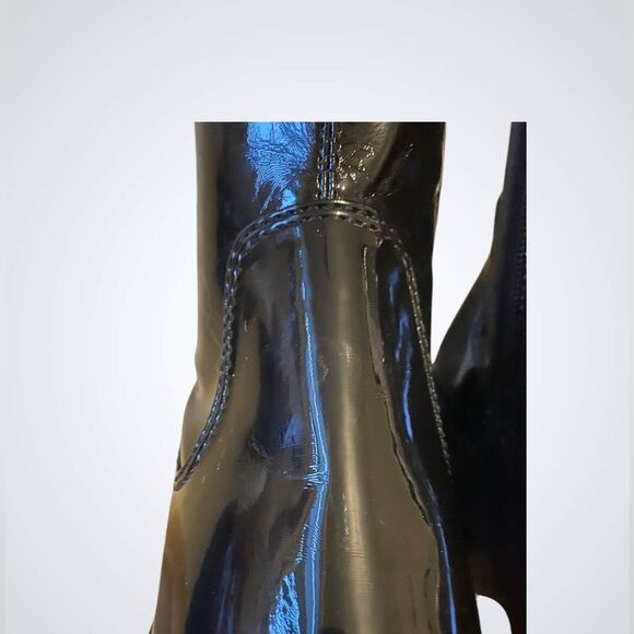 Schutz | Schutz Kendy black patent leather mid-calf boots Lug sole NWOB size 6 - Picture 6 of 12
